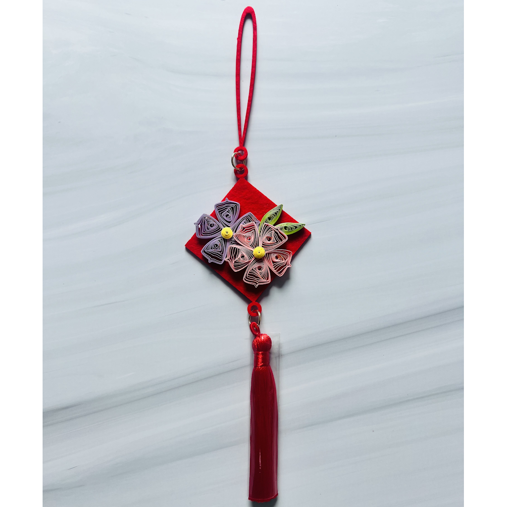 新春捲紙掛飾 - 花開富貴2